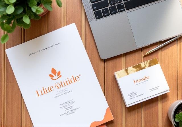 Organized branding kit and mood board